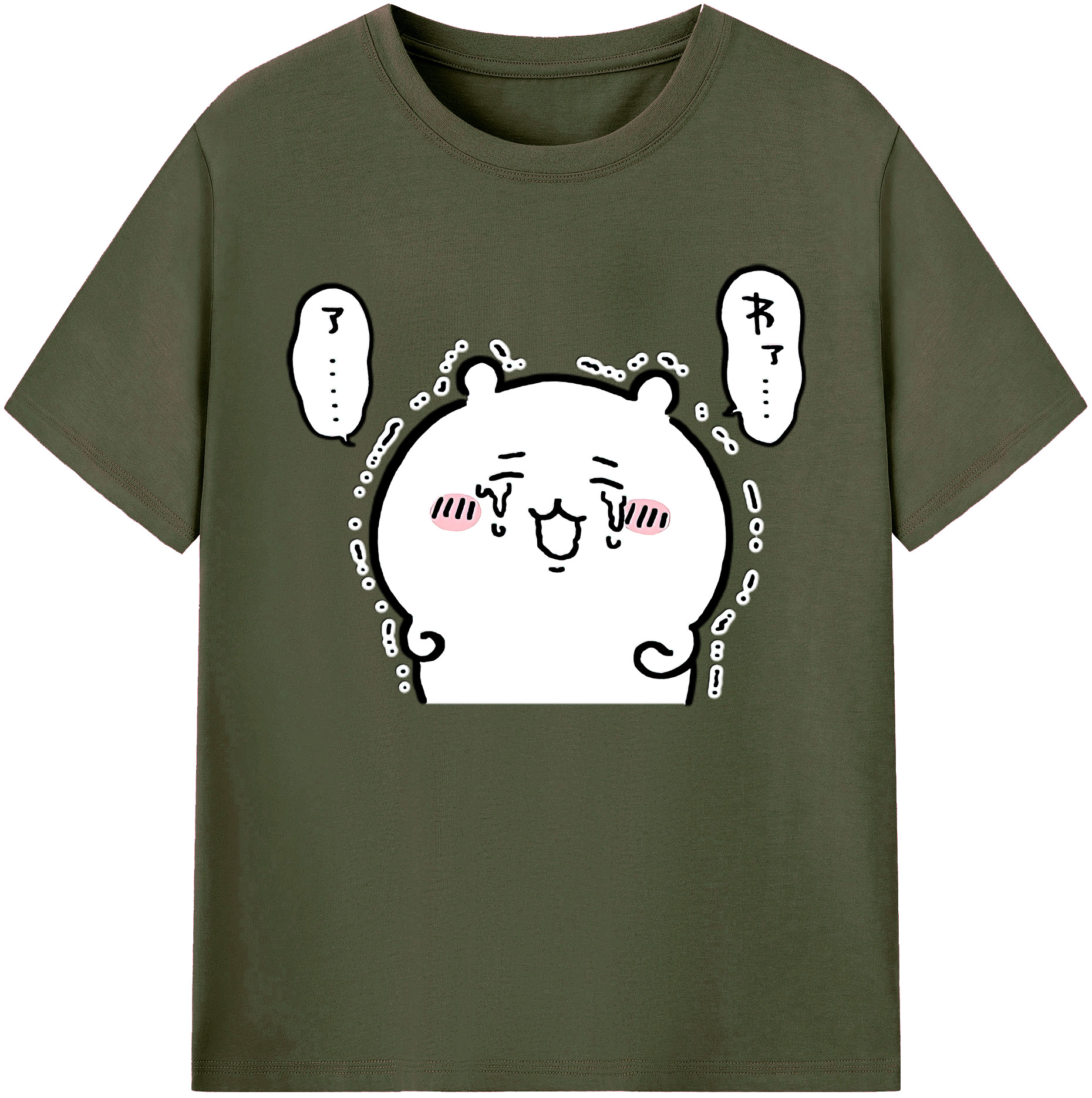 （画像用） ちいかわ ちいかわ Chii-kawa chiikawa 綿100％ メンズ半袖Tシャツ｜肌触りやわらか＆通気性